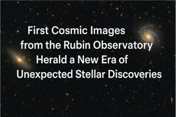 First Cosmic Images from the Rubin Observatory Herald a New Era of Unexpected Stellar Discoveries